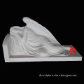 natural stone sleeping angel statue